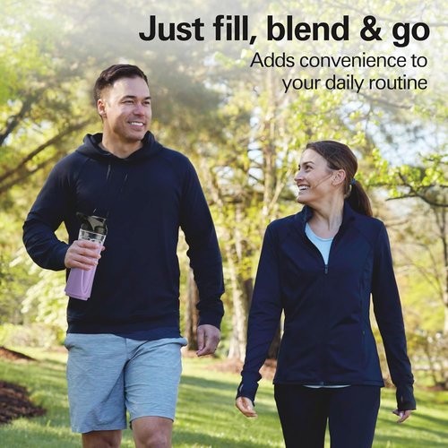 Hamilton Beach Go Sport Portable Blender - 20 Oz Travel Jar, 600 Watt Motor, Black