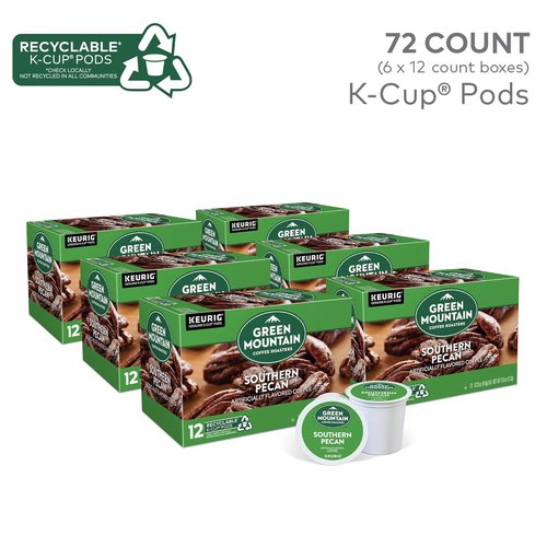 Green Mountain Coffee Roasters Southern Pecan K-Cup Pods - Light Roast Coffee, 72 Count