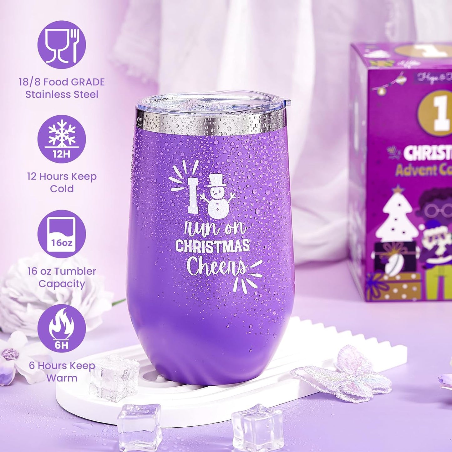 Unique Lavender Spa Gifts Basket Set | Advent Calendar 2025 - 12 Days of Relaxation for Women