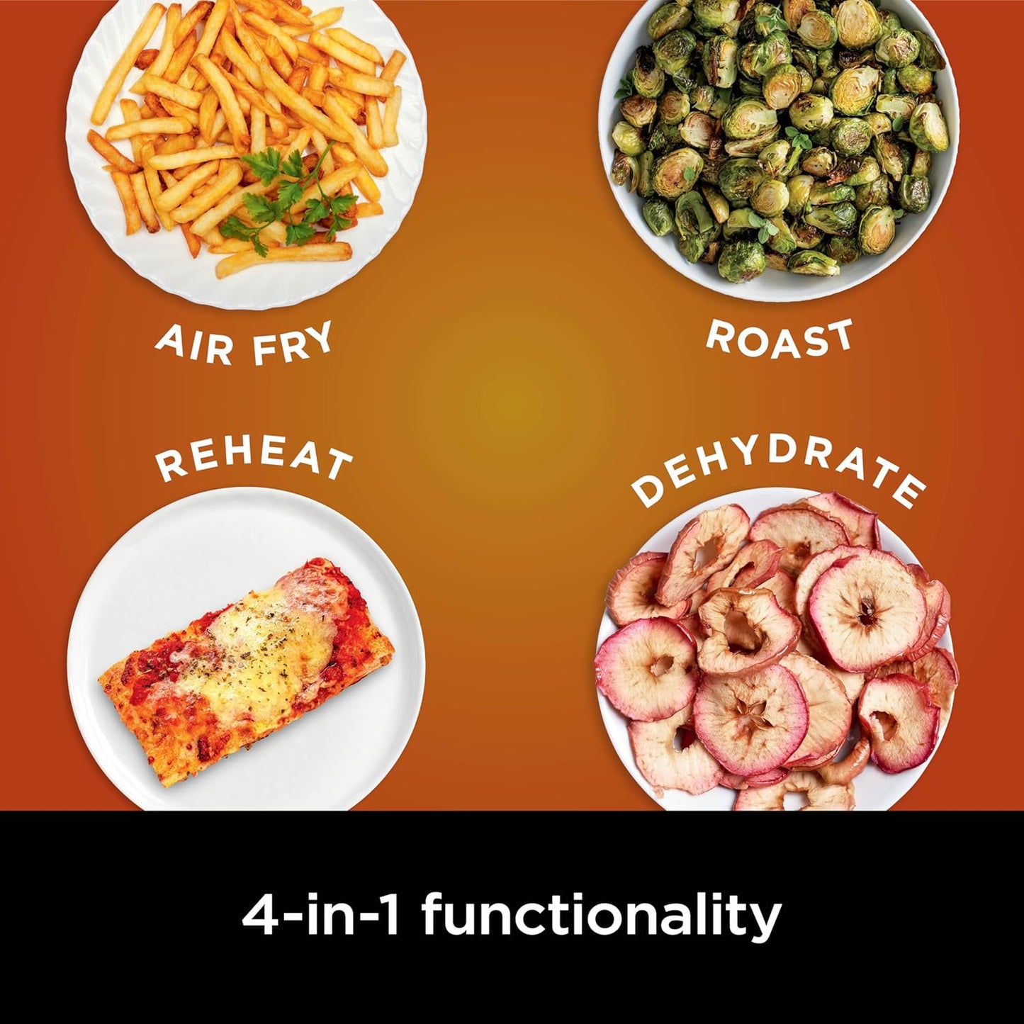 Ninja Air Fryer - 5 QT Capacity | 4-in-1 Pro Air Fry, Roast, Reheat, Dehydrate | 400°F Max Temp | Grey