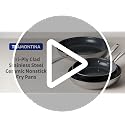 Tramontina 10-Inch Tri-Ply Clad Stainless Steel Frying Pan - Signature Model