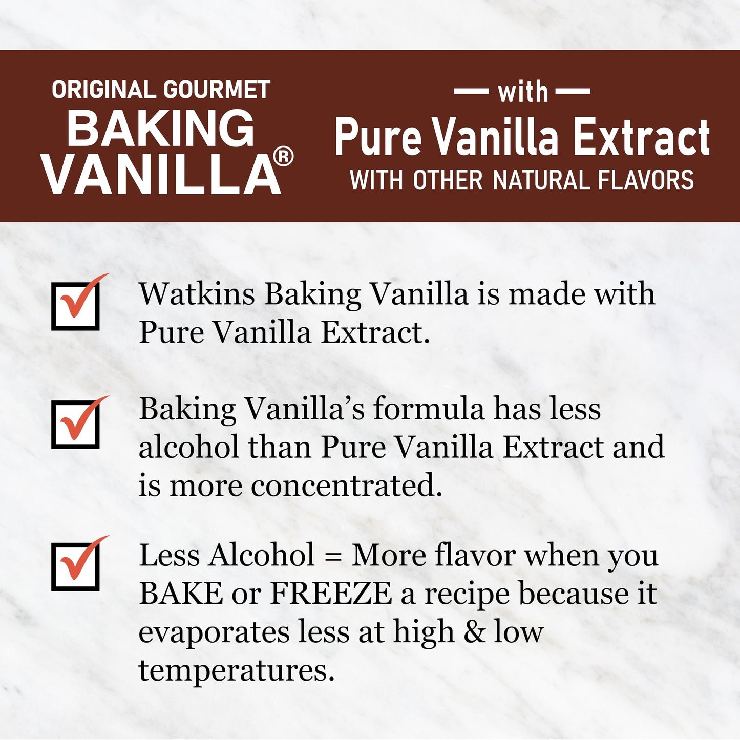 Watkins All Natural Original Gourmet Baking Vanilla, with Pure Vanilla Extract, 11 Fl Oz (Pack of 1) - Packaging May Vary