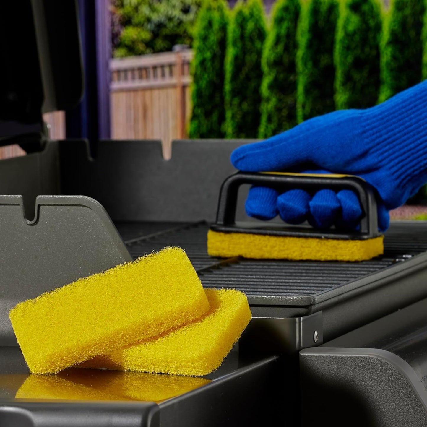 Mr. Bar-B-Q Grill Scrubber Replacement Pads - 2-Pack for Ultimate Cleaning Power