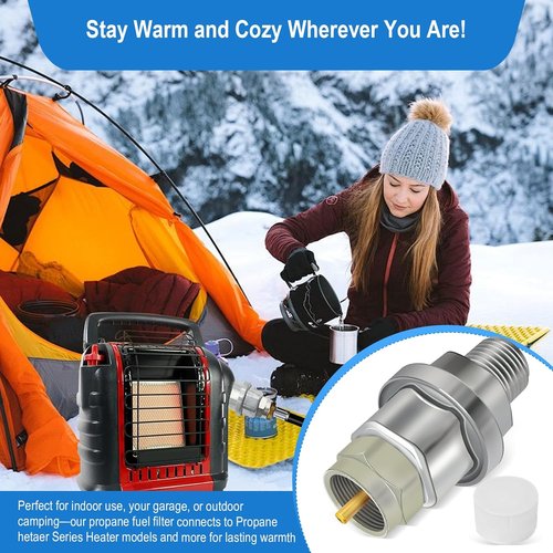 F273699 Propane Fuel Filter - Inline LP Gas Heater Filter for Portable Grills & Heaters | Fits F273704, F273701, F273702