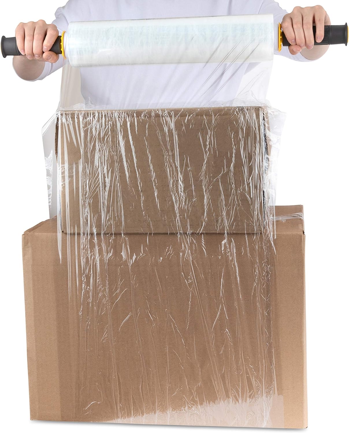 Modern Innovations 15-Inch Clear Stretch Wrap Roll - Heavy Duty 1000 Feet for Moving & Packing