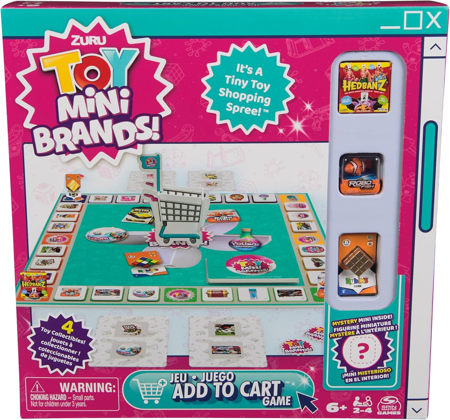 Spin Master Games | Toy Mini Brands Add to Cart Game - Fun Collectible Shopping Spree for Kids, Ages 6+