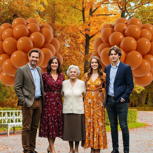Burnt Orange Balloons - 12-Inch Latex Balloons | 50-Pack for Fall-Themed Parties & Celebrations