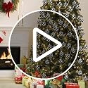 Phedrew 24pcs Buffalo Plaid Christmas Ornaments 2.4" White/Black Hanging Xmas Balls