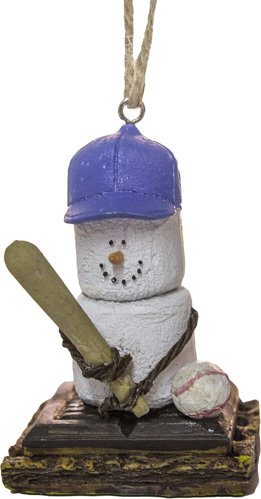 S'Mores Baseball Player Ornament - Fun Christmas & Everyday Decor