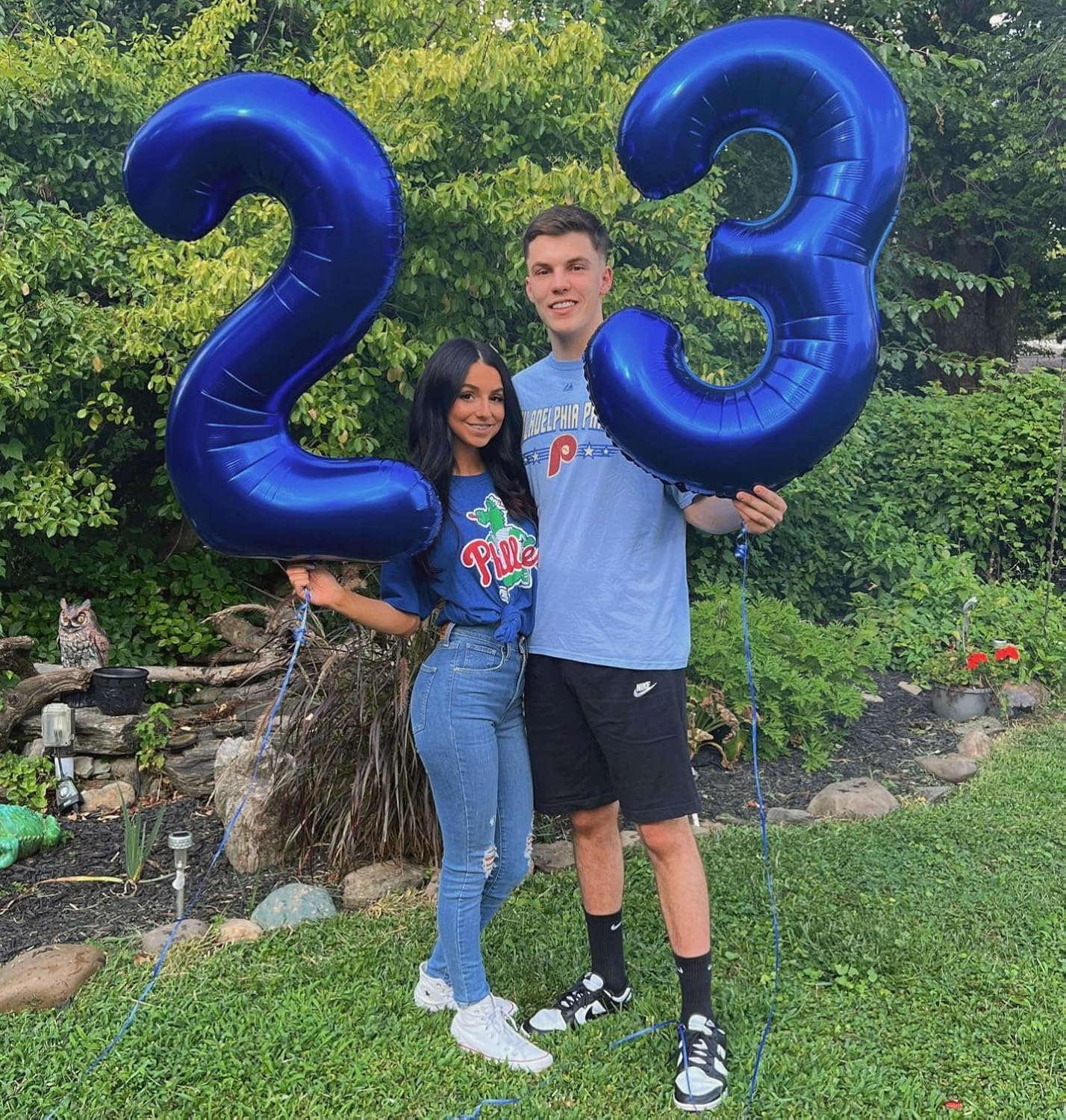 Number 2 Balloon by Night Blue - 40 Inch Birthday Decoration for Second Birthday Party