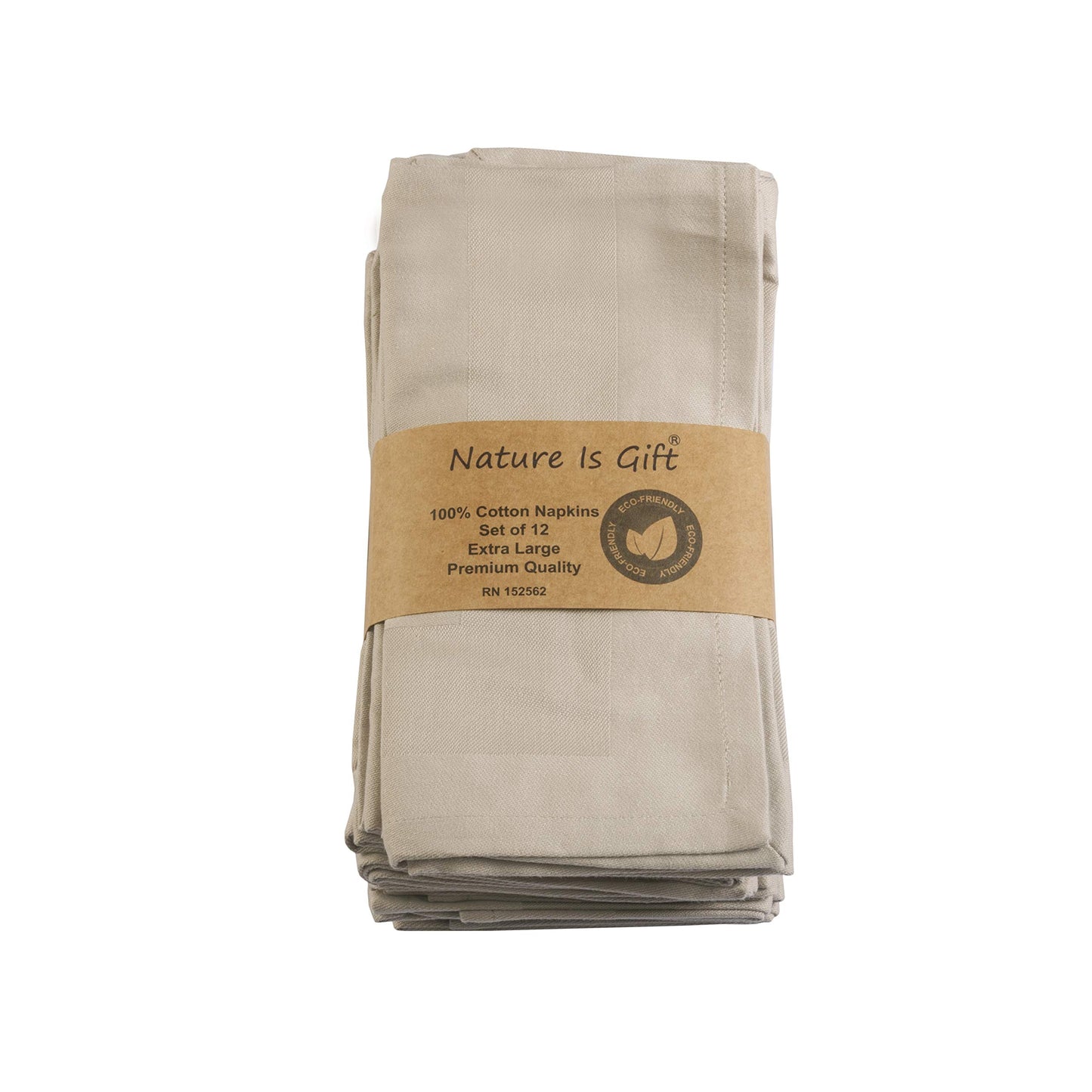 Cloth Napkins Set of 12 Cotton Dinner Napkins 18x18 Inches Washable Reusable Soft Absorbent Kitchen Pre-Washed Table Napkins Perfect for Wedding BBQ Outdoor Party Hotels and Everyday Use | Sand
