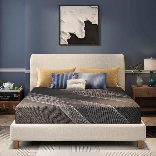 CH Charme House Twin Mattress - 8 Inch Bamboo-Charcoal Memory Foam for Kids | Cooling & Pressure Relief, CertiPUR-US Certified, 38"x75"x8", Black
