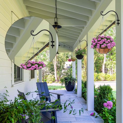 Heavy-Duty 12 Inch Hanging Basket Hook by [Brand Name] - Ideal for Bird Feeders & Wind Chimes | 2-Pack