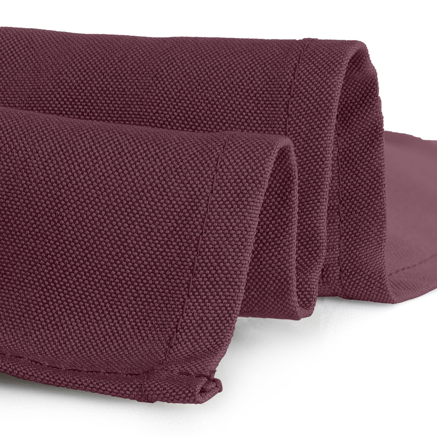 Gee Di Moda Square Tablecloth - 52 x 52 Inch Burgundy Table Cloth for Small Square or Round Tables - Heavy Duty Washable Fabric - for Buffet Table, Holiday Party, Dinner, Wedding & Baby Shower