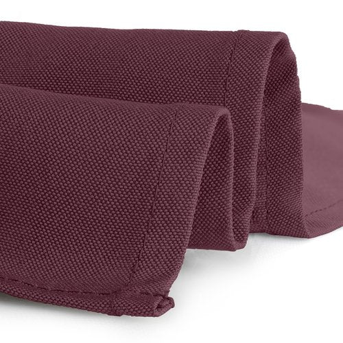 Gee Di Moda Square Tablecloth - 85 x 85 Inch Burgundy Table Cloth for Large Square or Round Tables - Heavy Duty Washable Fabric - for Buffet Table, Holiday Party, Dinner, Wedding & Baby Shower
