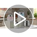 40 oz Insulated Food Jar with Dual Compartments - Green, Keeps Food Hot 8 Hours