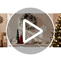 BBTO 3-Piece Christmas Snowflake Wood Table Decor Stand Signs