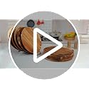 Rtteri Set of 10 Acacia Wood Dinner Plates 12x0.6 Inch - Serving & Charger Trays