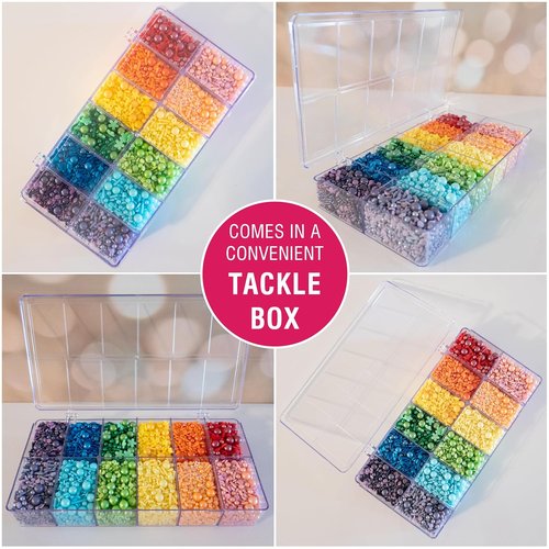 Cake Mate Rainbow Fusion Dessert Sprinkles - Assorted Colors & Shapes | 14oz Holiday Tacklebox