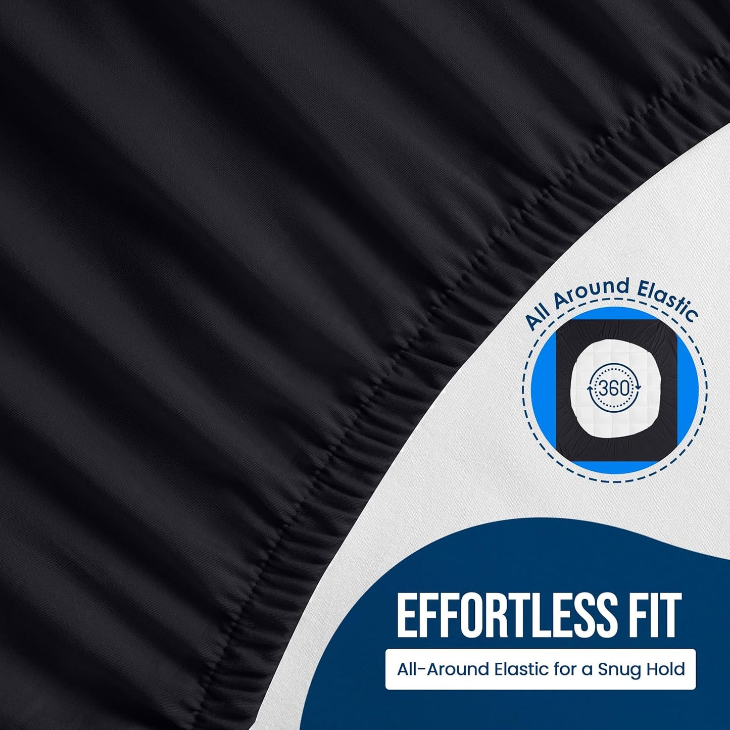 Utopia Bedding Waterproof Mattress Protector - Premium Terry Cover, Twin XL, Breathable & Fitted (Black)