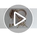Ahtytjh Gold Boho Caged Ceiling Fan with Light Flush Mount & Handwoven Rattan