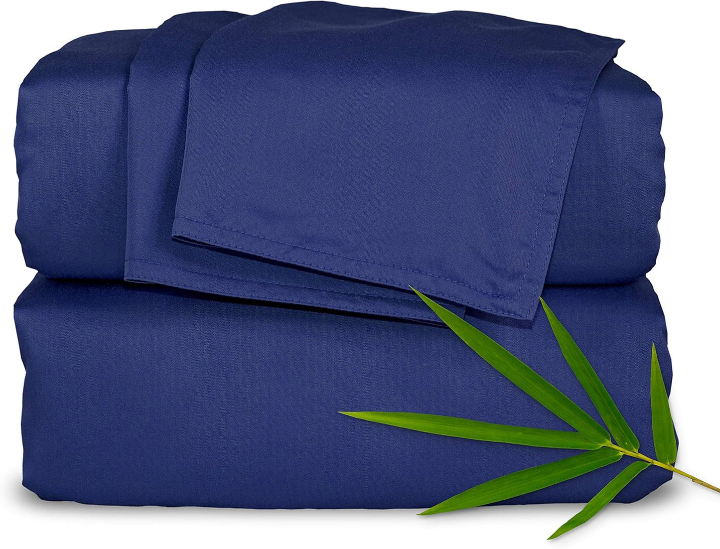 Pure Bamboo Queen Sheets - Luxuriously Soft & Cooling 100% Organic Viscose Bed Set | Cobalt Blue