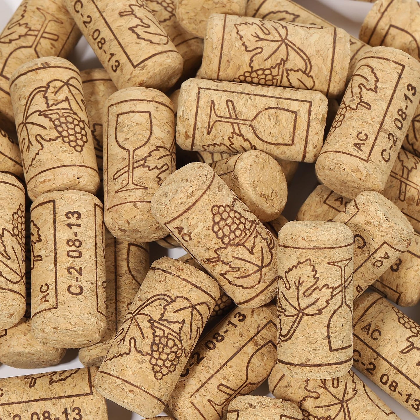 20 Pack Straight Wine Corks, #8 Soft Wood Cork Stoppers, Leakproof Bottle Corks For Beer, Wine Bottles, Crafting Decor, DIY Arts (20)