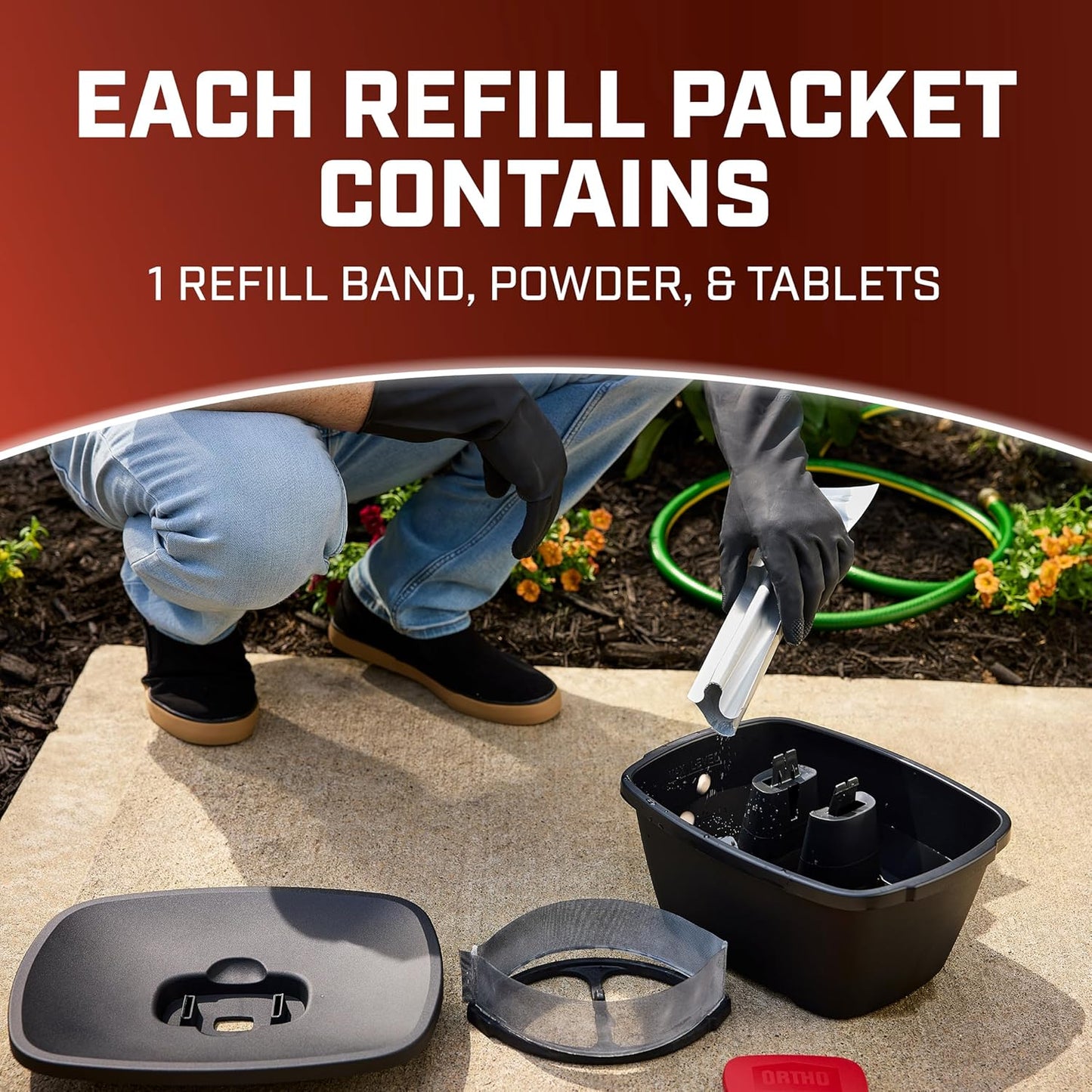 Ortho Home Defense Mosquito Killer Refill Kit - Easy-to-Use Protection for 4,300 Sq. Ft., 2 Bands