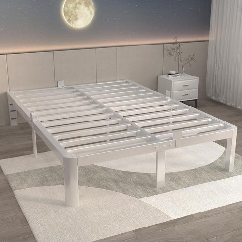 ITIMIDI Queen Bed Frame - 12 Inch Metal Platform Design, No Box Spring Needed, Easy Assembly, Heavy Duty