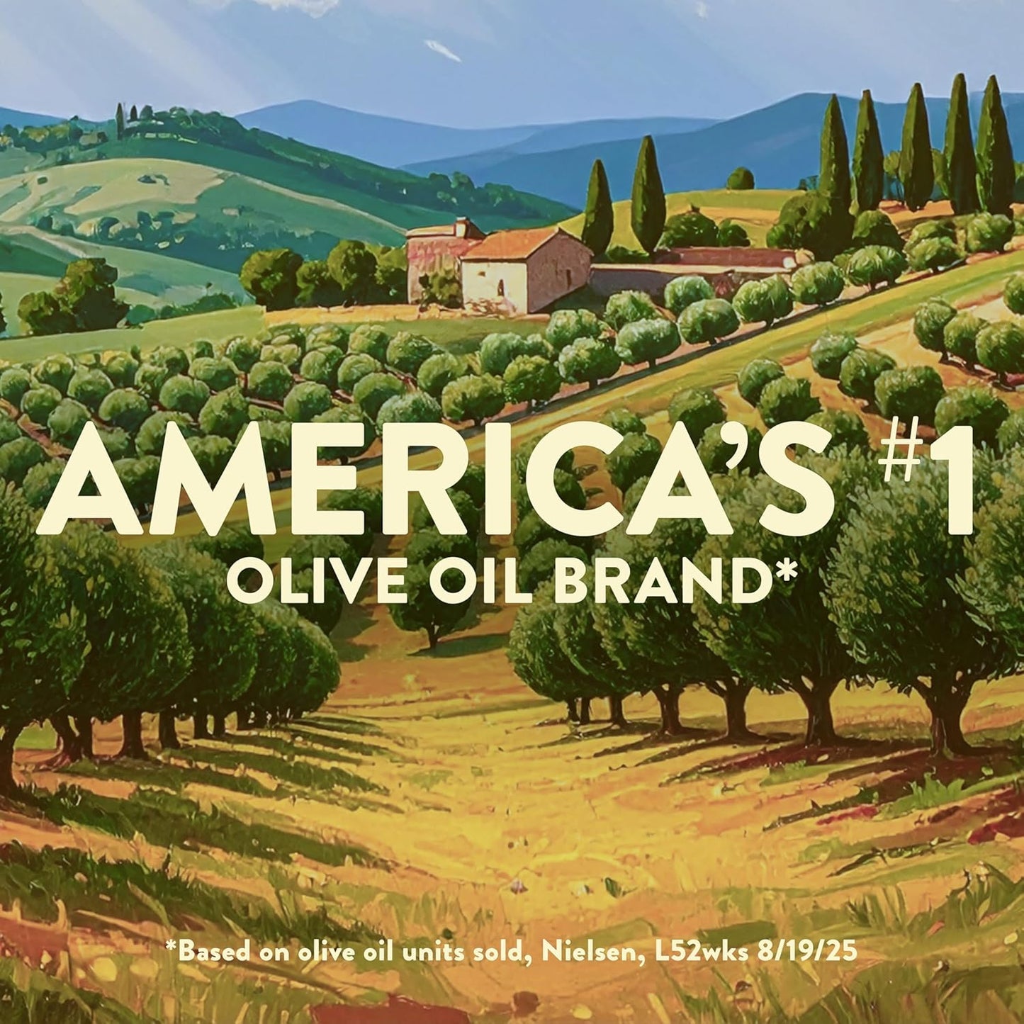 Pompeian Smooth Extra Virgin Olive Oil - First Cold Pressed - 68 fl oz | Ideal for Cooking & Baking