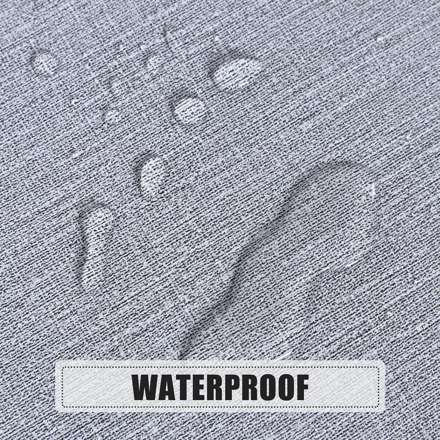 sancua 100% Waterproof Round PVC Tablecloth - 54 Inch - Oil Proof Spill Proof Vinyl Table Cloth, Wipe Clean Table Cover for Dining Tables, Buffet Parties and Camping, Grey