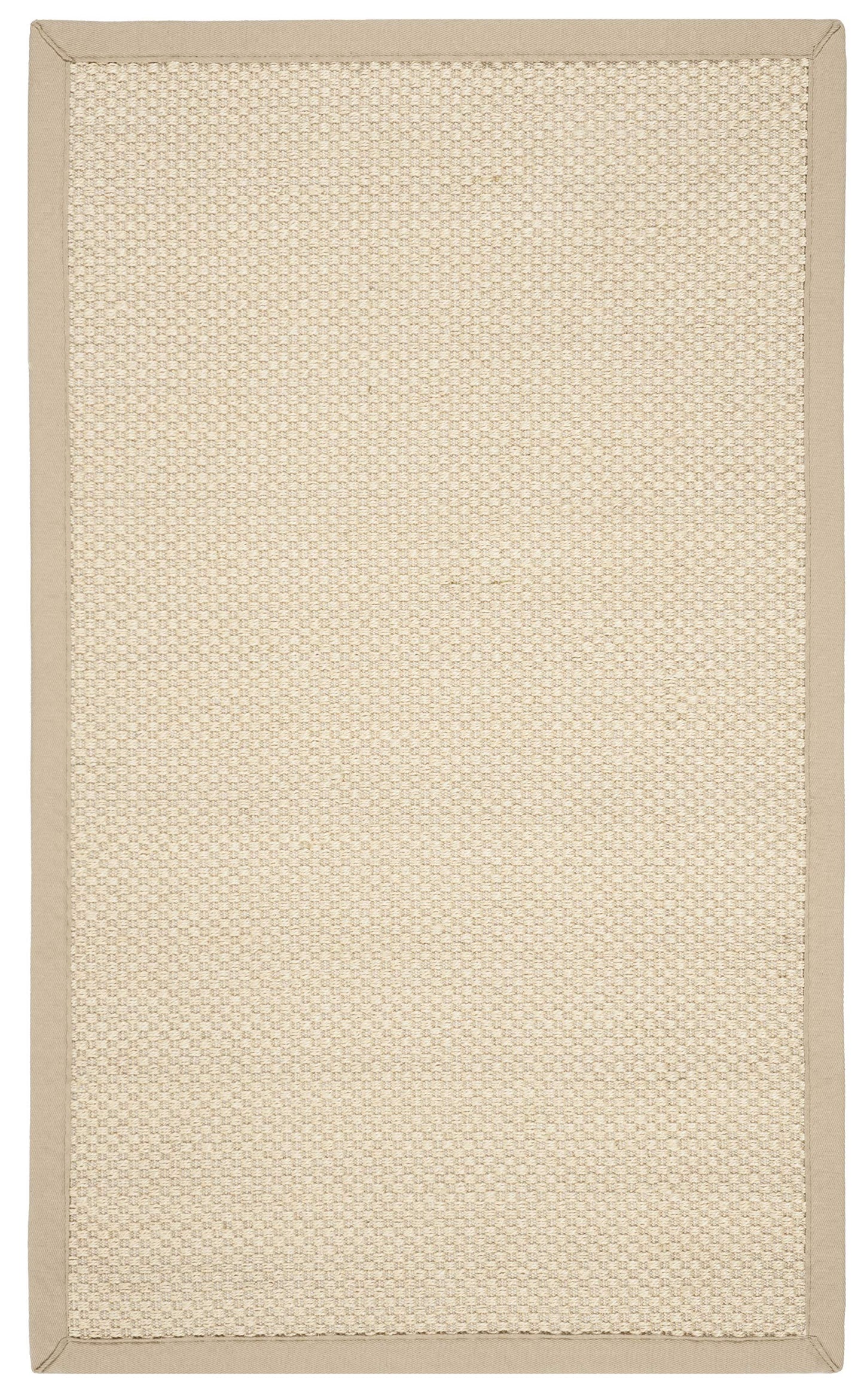 SAFAVIEH Natural Fiber Collection Accent Rug - 3' x 5', Ivory & Light Beige, Border Sisal Design, Easy Care, Ideal for High Traffic Areas in Entryway, Living Room, Bedroom (NF150A)