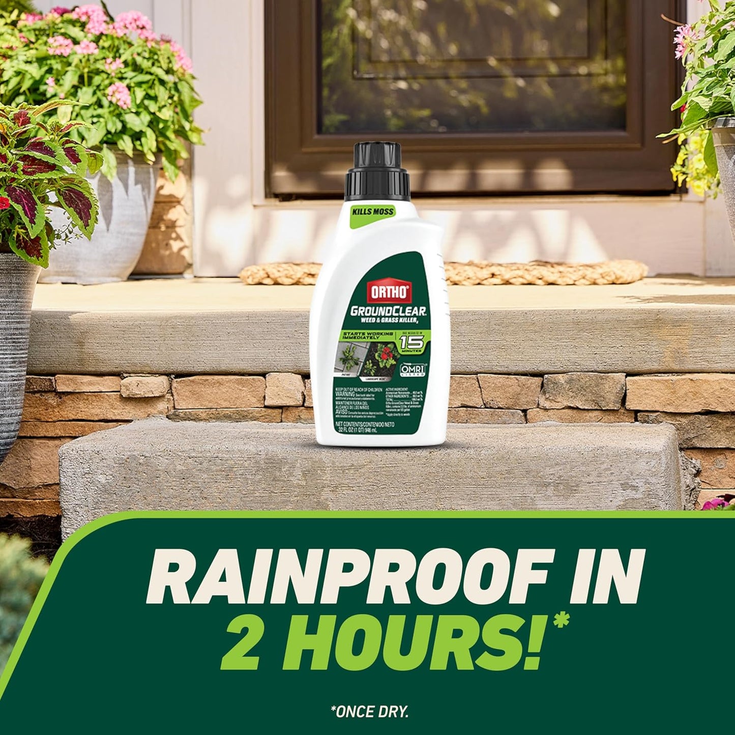 Ortho GroundClear Weed Killer Concentrate - Kills Dandelions, Crabgrass & More | 32 Fl. Oz.