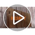 Brown Magnetic Knife Holder Block - Double-Sided Wooden Kitchen Rack with Strong Magnets