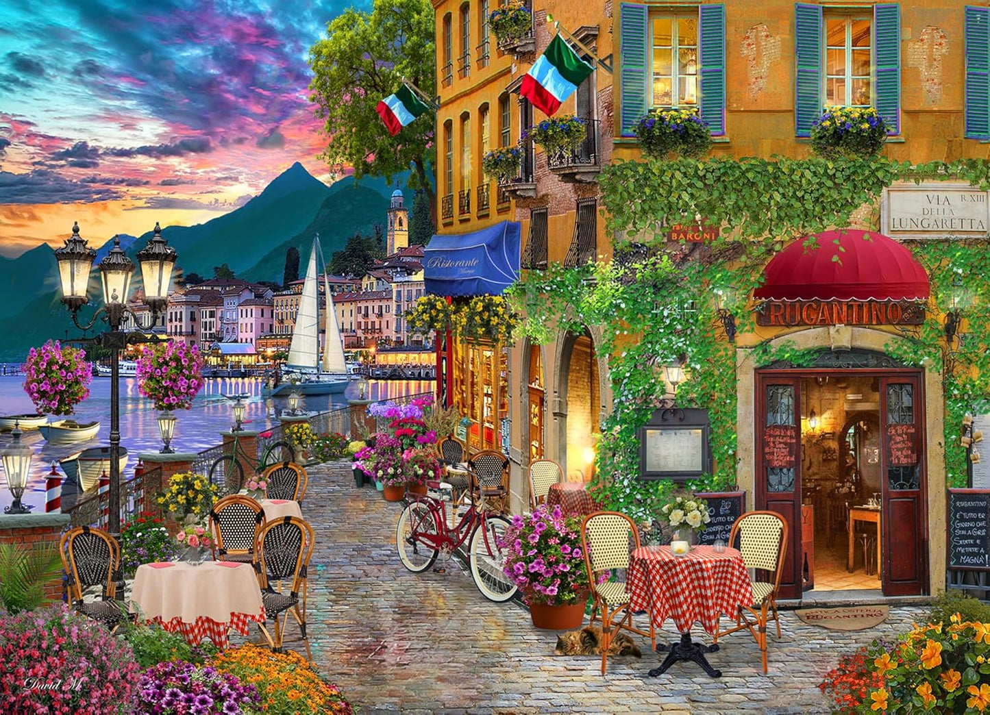 Vermont Christmas Company Irresistible Italy Jigsaw Puzzle - 1000 Pieces - 24 Sections for Custom Difficulty