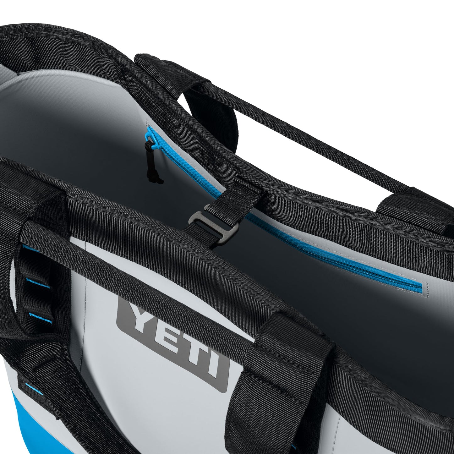YETI Camino 35 Carryall with Internal Dividers, All-Purpose Utility, Boat and Beach Tote Bag, Durable, Waterproof, Fog Gray/Blue