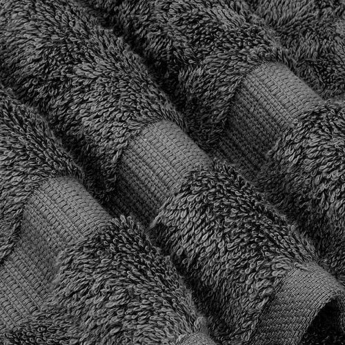 Chakir Turkish Linens - Premium 100% Cotton Bath Towels | Soft & Absorbent 4-Piece Set in Dark Gray