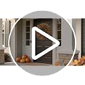 YXZZWL 26-Inch Artificial Fall Eucalyptus Wreath with Seeds for Front Door (Orange) - Fall Decor
