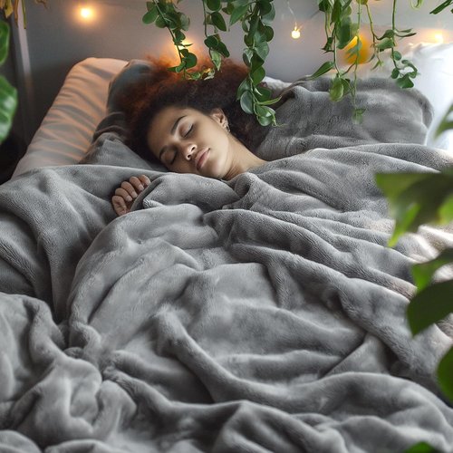 Bedsure Queen Size Blanket & Sheet Set - Soft, Cozy Comfort | 1 Blanket + 4 Sheets