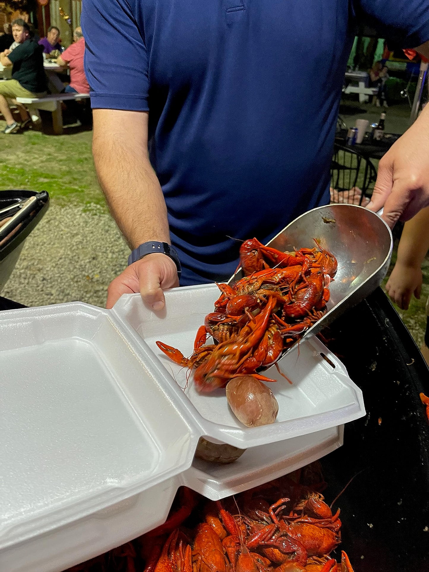 King Kooker Aluminum Crawfish Scoop, 1 Piece, Round Bottom, Great for Seafood, Ice, Coffee, Any Bulk Items