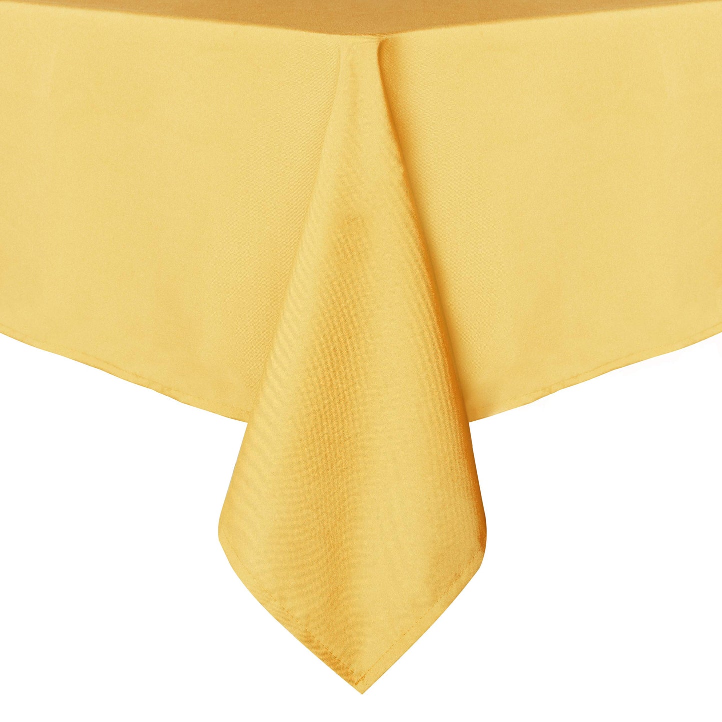 sancua Square Tablecloth - 60 x 60 Inch - Stain and Wrinkle Resistant Washable Polyester Table Cloth, Decorative Fabric Table Cover for Dining Tables, Buffet Parties and Camping, Yellow