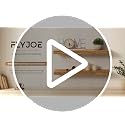 FlyJoe Live Edge Floating Shelves Set of 2 - 24 Inch Natural Elm Wall Decor
