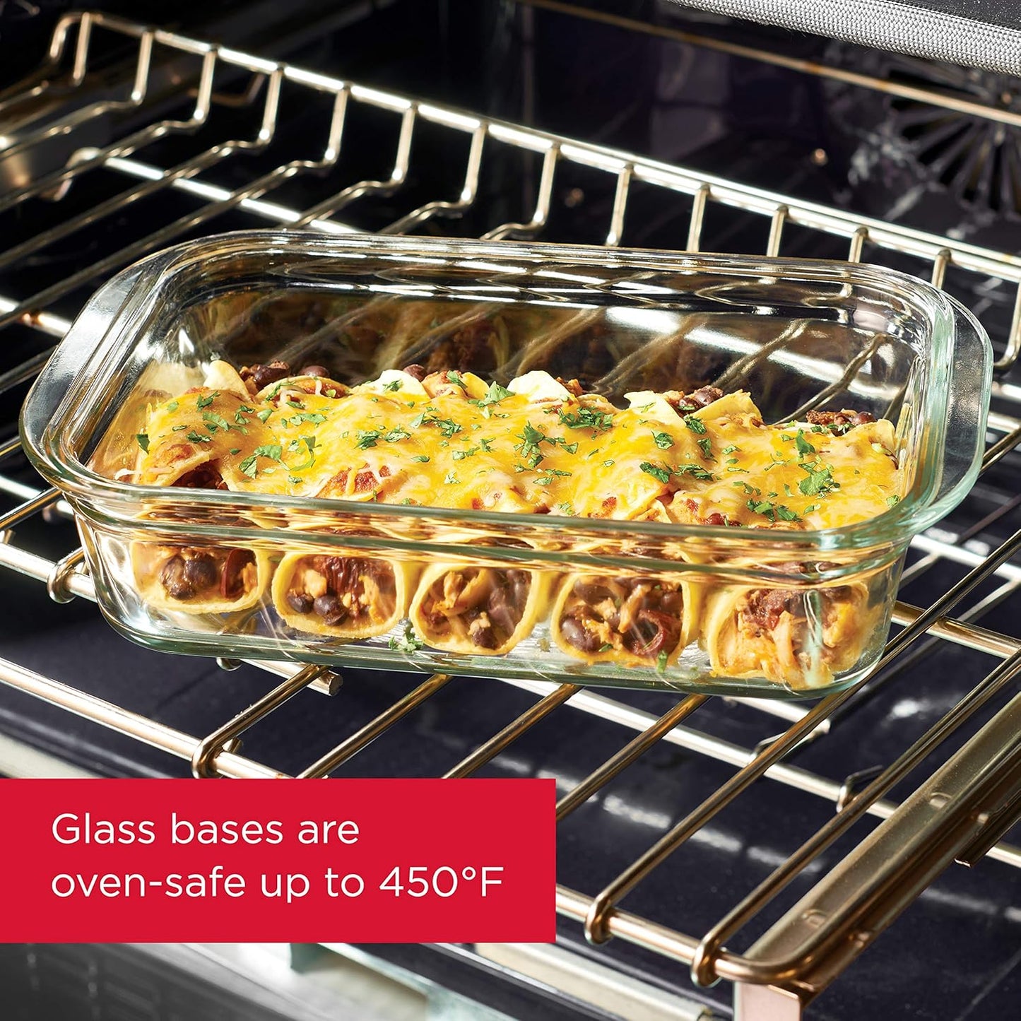 Rubbermaid Brilliance Glass Food Storage Containers - 3.2 Cup, BPA-Free, Leak-Proof, Set of 4