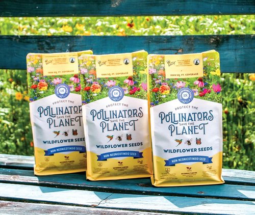 BUZZY Wildflower Seed Mix - 18 Pollinator-Friendly Varieties for Eco-Friendly Gardens | 1lb Bag