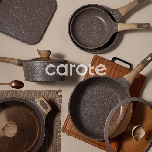 CAROTE 31pcs Pots and Pans Set Non Stick, Cookware Set Pots and Pans Induction Cook Ware, Nonstick Kitchen Cooking, PFOA Free