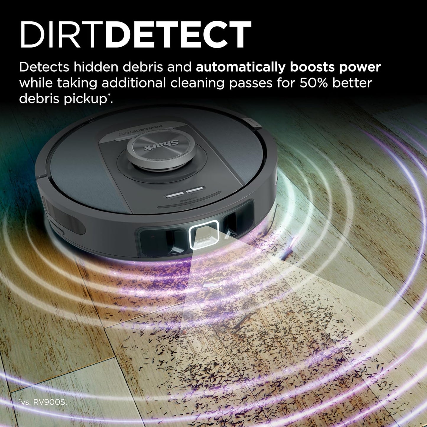 Shark PowerDetect Self-Empty Robot Vacuum - NeverStuck Technology for Deep Cleaning Carpets & Hard Floors | XL 60-Day Capacity, Black
