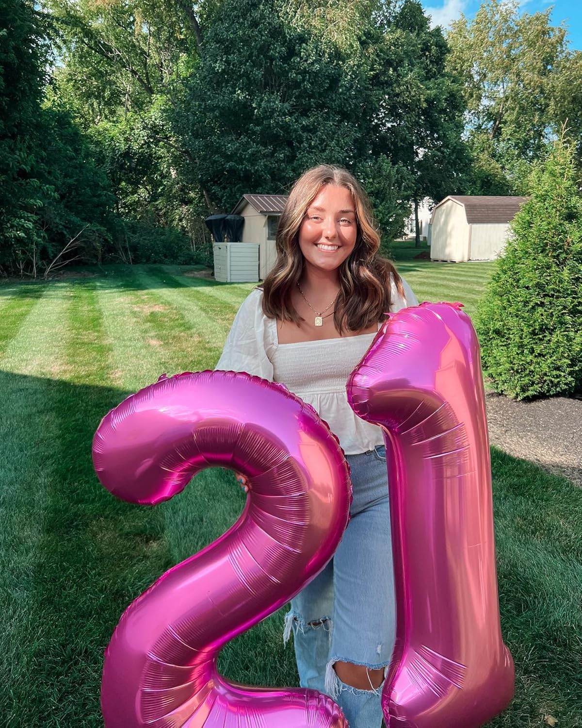 Pink Number Balloon by [Brand Name] - 40 Inch 0 Number Balloons for Birthday Party Decorations