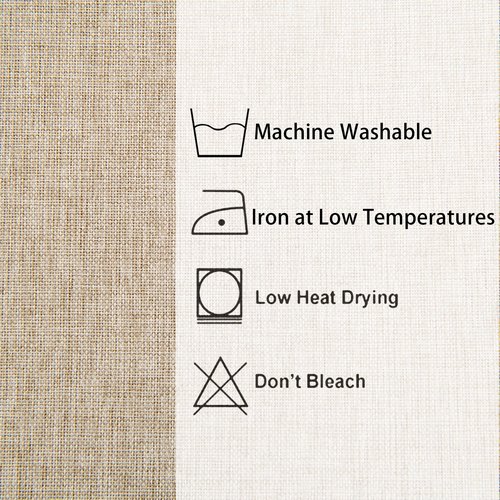Hiasan Faux Linen Polyester Rectangle Tablecloth - Wrinkle and Stain Resistant Washable Table Cloth for Kitchen Dining Room Holiday Table Cover for Party Dinner, Beige, 54 x 80 Inch