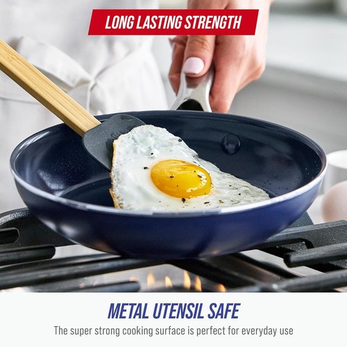 Blue Diamond 8" Nonstick Frying Pan | Diamond-Infused Ceramic, PFAS-Free, Dishwasher Safe
