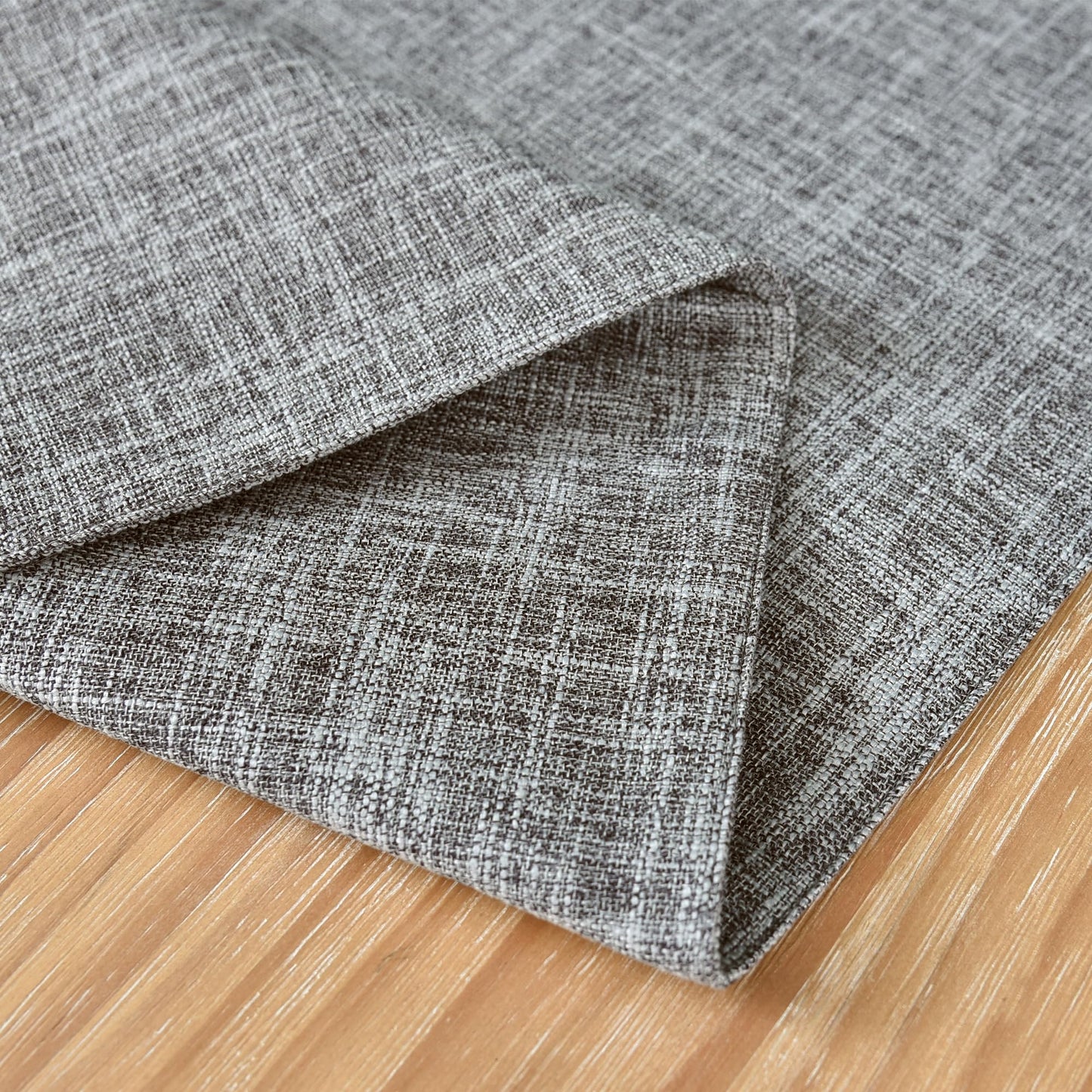 Farmhouse Rustic Faux Linen Table Runner Neutral Grey Table Runners Double Layer Reversible Rectangle Runners for Daily Use Kitchen Dining Banquet Holiday 13x36 Inch